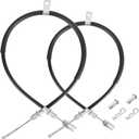 Drive-up 2PCS Club Car Precedent 2004+ Brake Cable Stainless Steel Core Driver and Passenger Side and 2018-up Tempo G and E Golf Cart