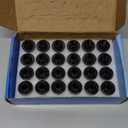 Set of 24, 12x1.5mm 1.87 Inch Length 13/16 Hex OEM Factory Mag Lug Nuts for Tacoma 4 Runner FJ Cruiser Matrix GX460 GX470 SR5 Pre-Runner TRD Off-Road Limited Black