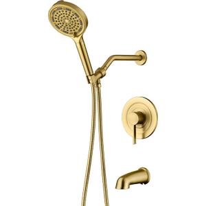 SUMERAIN Brushed Gold Shower System