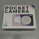 Compact Camera,56MP Dual-Screen Digital Camera for Teens with Auto Focus,Smile Capture,Anti-Shake,16X Zoom,32GB SD Card Camera Digital Gift for Boys Girls Teens (Purple)