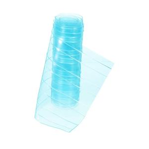 ibasenice Clear PVC Dog Door Curtain Thick Soft Vinyl Strip Wide Long Flexible Transparent Weatherproof Replacement for Pet Doorway Easy to Cut Install and Clean