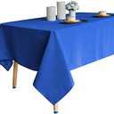 Obstal 210GSM Rectangle Table Cloth - Heavy Duty Water Proof Microfiber Tablecloth, Decorative Fabric Table Cover for Outdoor and Indoor Use (Royal Blue, 70 x 90 Inch)
