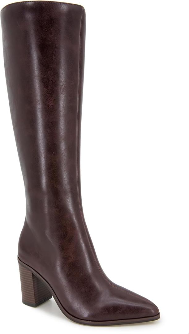 XOXO Women's Bella Knee High Boot (6.5, Brown)
