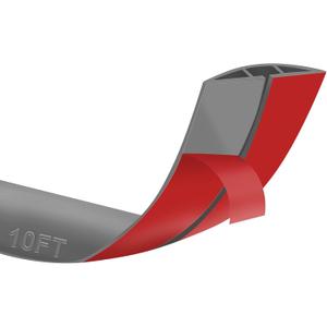 10Ft Floor Cord Cover Gray Silicone Cable Protector Easy to Install Wire Organizer and Hider for Home, Office, Garage (Gray-3m)