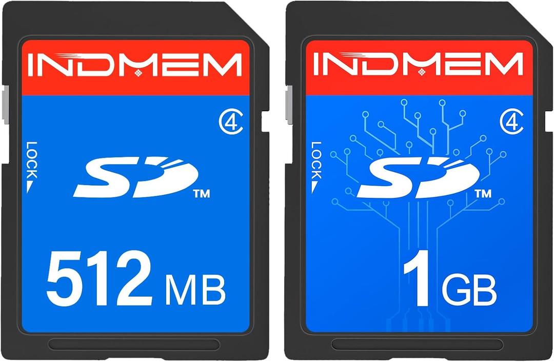 SD Card 512MB+1GB,Class 4 Flash Memory Card 1GB MLC Standard Secure Digital Cards Camera Cards