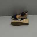 DREAM PAIRS Womens Open Toe Espadrilles Dressy Platform Sandals Slip on Elastic Ankle Strap Wedges Sandals (5.5, Navy)