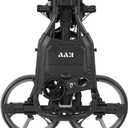 KVV 3 Wheel Compact Flat Folding Design Golf Push-Pull Cart with Lightweight and Sturdy Aluminum Frame