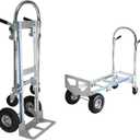 Heavy Duty Convertible Hand Truck, 2 in 1 Folding Dolly 800 LBS Capacity Industrial Platform Cart Collapsible Truck for Transport & Moving in Warehouse, Home, Supermarket