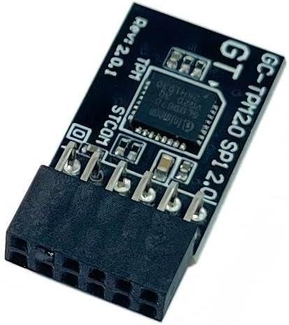 TPM 2.0 Module TPM SPI 12Pin Module for Gigabyte Motherboard B650 Gaming X AX B650E for AORUS B650M Gaming Z690 UD AX, Z690 AERO Z690M for AORUS Elite Z790 Compatible with GC-TPM2.0 SPI 2.0