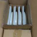 Famiware Milkyway Plates and Bowls Sets, 12 Pieces Dinnerware Sets, Reactive Glaze Dish Set, Stoneware Dishes Set for 4, Matte Beige White