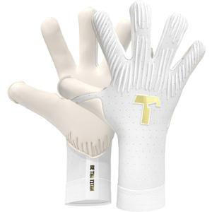 T1TAN Professional Goalie Gloves Rebel, Sizes 6-11, Many Colors, Goalkeeper Glove for Adults, for Youth or Woman, Soccer Gloves, Keeper Gloves, Pro Gloves, Professional 4mm Gecko Grip, Breathable (8, Rebel 2.0 White-Out)