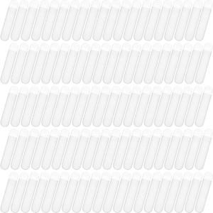 Outus 100 Pieces Transparent Plastic Pen Pouches Pen Sleeves Translucent Pencil Bags Pencil Holders Ballpoint Pen Pencil Packaging Bags Single Pen Storage Bags for School Office Business Use