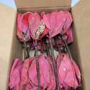 YYZKYTO 4 Pcs Christmas Poinsettia Flowers Red Polka Dot Artificial Christmas Flowers Xmas Tree Flowers Pendants for Xmas Tree Wreaths Garland Holiday Decorations Large Red Ornaments Commemoration Day