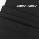 RUNNING GIRL Womens Ribbed V Crossover High Waist Yoga Pants Flare Leggings for Women with Side Pockets (Black, S)