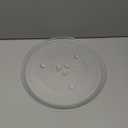 11.25" Microwave Glass Plate Replacement Compatible with GE WB49X10097 WB49X10034 Samsung DE74-20102D DE63-00536A DE63-00624A and 11 3/8" Panasonic Microwave Glass plate Replace (11.25" Big Coupler Hole)