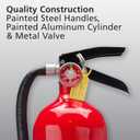 Kidde Pro 210 2A:10-B:C Fire Extinguisher, Rechargeable, Multi-Purpose for Home & Office, 4 lbs., Mounting Bracket Included , Red