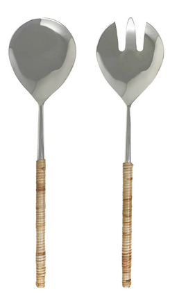 Tabletop Gallery 2PC RATTAN/METL SLD SERVERS