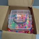 4300 Pcs Pony Beads, Multi-Colored Rainbow Beading Supplies for Crafts and Friendship Bracelets Jewelry Making, 24 Assorted Colors Beads for Hair Braids (Boxed) 