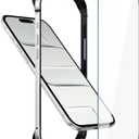 Metal Bumper Case for iPhone 17 Air, Aluminum Frame Slim Case [Soft Silicone Inner Bumper][Raised Edge Protection] HD Tempered Glass Screen Protector Cover for iPhone 17 Air Silver