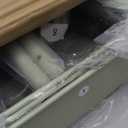 LEHOM 3 Tier Rolling Storage Cart, Metal Trolley Utility Cart with Wheels & Hooks, Easy Assembly Organizer Storage Cart for Bathroom Kitchen Office Bedroom