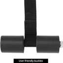 QWORK Bike Rack Straps, Custom Fit Trunk-Mount Rack Strap Replacement for Glass Hatchbacks & Spoilers, Secure Hold Inside Trunk, Helps Reduce Movement, 2 Pack