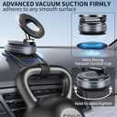 Galundge Vacuum Suction Magnetic Phone Holder, 2025 Upgraded Foldable Retractable Suction Cup Car Phone Mount for Magsafe, 360 Adjustable Magnetic Phone Stand for Cars/Gyms/Mirrors/Smooth Surface