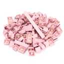 Mechanical Keyboard Keycaps, Ergonomic PBT Keycap Set Oil-Resistant for 61 Key Mechanical Keyboard.(Pale Pink)