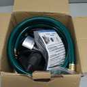 Water Transfer Pump, 115V 1/10HP Electric Utility Pump with On/Off Switch 2 * 6 ft Water Hoses Kit for Removing Water from Garden Pools Aquariums Hot Tub Draining 1/8 Low Suction for Rain Barrel