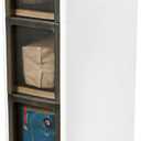 4-Tier Bathroom Floor Cabinet, Narrow Bathroom Storage Cabinet, Mobile and No Installation Required, Perfect for Small Space Laundry Rooms, Toilet Areas, and Living Room Gaps