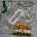 Eastman Straight Gas Brass Ball Valve, 1/2 in FIP x 1/2 in FIP, 1/4-Turn Handle, 60009