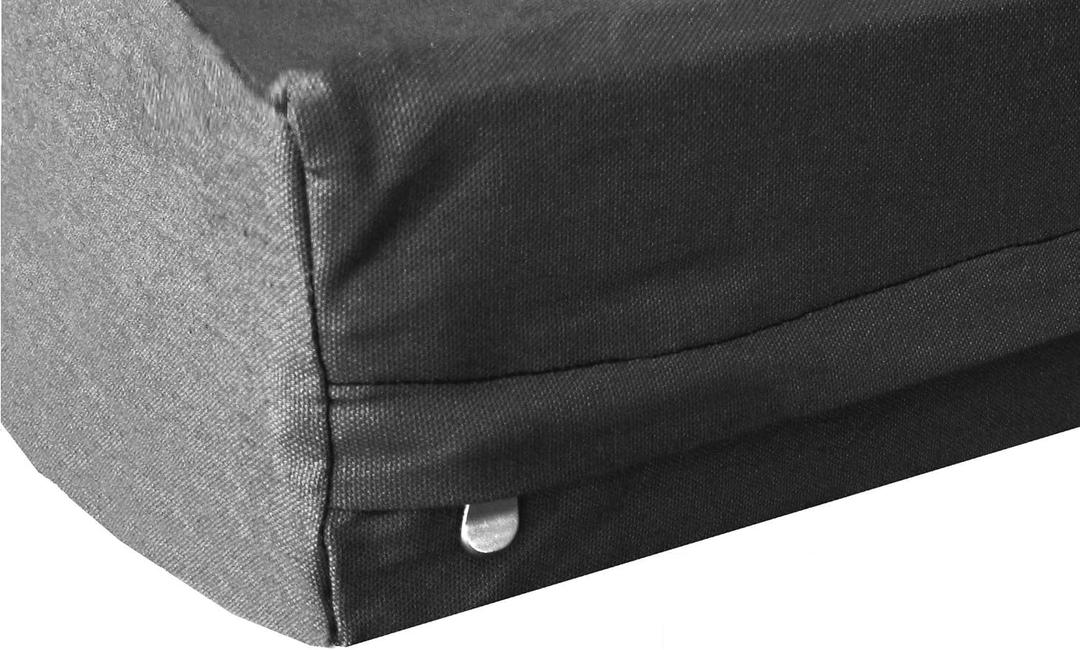 Dogbed4less Heavy Duty Black Canvas Duvet Pet Dog Bed Cover - Replacement Cover only (40"X35"X4")