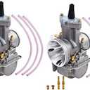 2pcs Carburetor Replacement for Yamaha Banshee 34mm 34 Mil Larger Carb