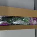 20 Bundles Artificial Flowers for Outdoors, UV Resistant Fake Realistic Flowers with Plastic Plants Spring Decor, Faux Silk Flowers for Outside Window Box Front Porch Planter Decor-Purple