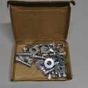 10pcs Galvanized Carbon Steel Hexagon Screw Bolts 3/8"-16x1-1/2 with 3/8"-16 Wing Nut and 3/8" Galvanized Flat Washer