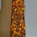 JFLORU 6 Pack Fall Picks,17 Tall Fall Berry Stems Autumn Orange Spray with Red Berries for Fall Home Decor and Thanksgiving Day Harvest Festival Celebration (Orange Leaves and Red Berries)