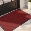 Color&Geometry Large Outdoor Mat for Front Door Entrance Outside Home Entryway Entry Waterproof Patio Heavy Duty Doormat Welcome Matt - 31"x47" Red (2'7" x 3'11" (Rectangular), Blended Red)