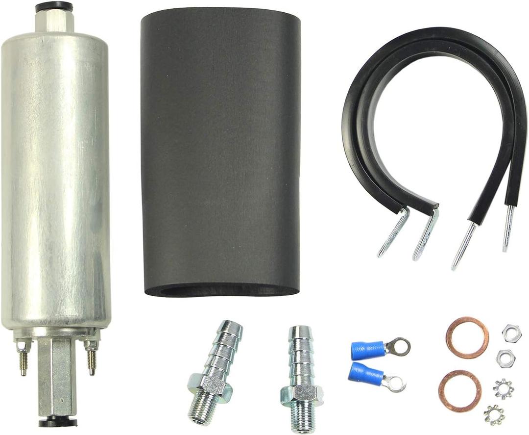 High Flow Pressure External Inline 255LPH Fuel Pump With Installation Kit Replacement For GSL392 400-939 Universal