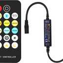 PAUTIX RF Remote Dimmer CCT Tunable COB LED Strip Lights,17-Key Wireless Remote and Controller DC 5-24V for CCT COB LED Tape Lights, Timer Function