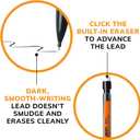 10 x BIC Xtra-Smooth Mechanical Pencils with Erasers, Medium Point (0.7mm), 10-Count Pack, Bulk Mechanical Pencils for School or Office Supplies