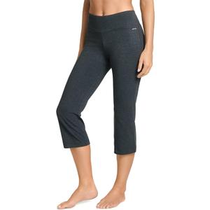 Jockey Women's Active Cotton Stretch Slim Flare Capri (3X, Charcoal) Jockey Women's Active Cotton Stretch Slim Flare Capri (3X, Charcoal)