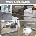 Floor-Transition-Strip Self Adhesive 72 inch, Door Thresholds Ramps for Doorways, Edge-Reducer Vinyl-Transition-Strip for Door/Floor (Dark Gray Wood Grain, 0.4'' (H))