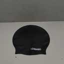 Extra Large Swim Cap - Swim Cap for Long Hair, Dreadlocks, Weaves, Hair Extensions, Braids, Curls & Afros - Silicone Swimming Cap for Women & Men, Keep Hair Dry (Black (XL)