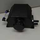 Coolant Overflow Tank, Aluminum Coolant Reservoir Tank, 1L Black Radiator Reservoir Expansion Tank for Universal Cars