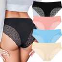2 x Avidlove Sexy Panties for Women Lace Cheeky Bikini Underwear Seamless Hipster