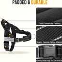 SlowTon No Pull Dog Harness - Heavy Duty Dog Harness and Leash Set for Medium Large Dogs, Reflective Tactical Harness with Soft Padded and Front Clip for Easy Walk and Training (Black L)