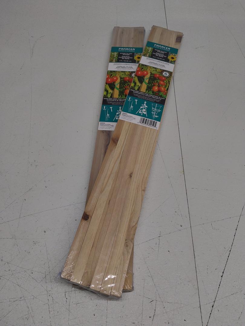 Panacea 2 Ft. Wooden Garden and Sign Post Stakes 12Pack