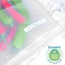 Home Logic Reusable Sandwich Bags  Leak Proof Food Storage for Snacks & More  24 Bags, 7 Inch Width