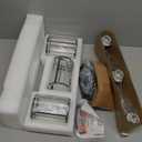 Meybiok Matte Black Vanity Light, 3-Light Crystal Modern Bathroom Lighting Fixtures Over Mirror, Black Bathroom Vanity Light (Bulbs Not Included)