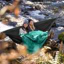 COVACURE Camping Blanket - Waterproof Outdoor Blanket, Packable & Lightweight, Warm Puffy Quilt for Camping, Hiking, Backpacking, Travel, Beach Essentials