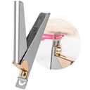 Nail Clippers for Acrylic Nails, Silver Premium Stainless Steel Fake False Acrylic Nail Cutter, Sharp Blade Nail Manicure Nail Tips Clipper for Salon Home DIY Nail Art Beauty Design by GA&EN